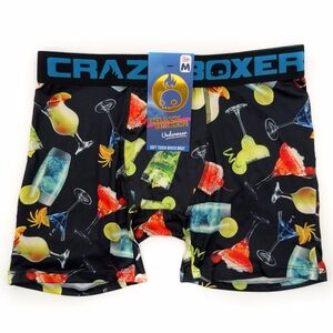 Cocktails Mixed Drinks Crazy Boxer Briefs Mens Size Medium Underwear Margarita